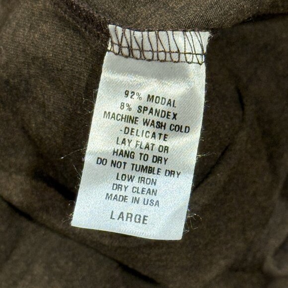 NWT Gender Bias Sienna Brown Short Sleeve Capsule Shirt Top Womens Size Large - Picture 8 of 10